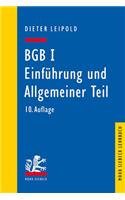 Bgb I: Einfuhrung Und Allgemeiner Teil