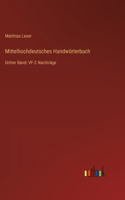 Mittelhochdeutsches Handwörterbuch