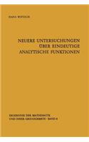 Neuere Untersuchungen über eindeutige analytische Funktionen