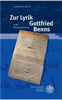 Zur Lyrik Gottfried Benns