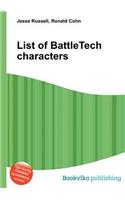 List of Battletech Characters: (English)