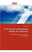 La Formation P?dagogique Initiale Du Professeur