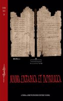 Minima Epigraphica Et Papyrologica. Anno XVIII. 2015 Fasc. 20