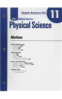 Holt Science Spectrum Physical Science Chapter 11 Resource File: Motion