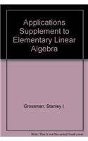 Applications Supplement to Elementary Linear Algebra