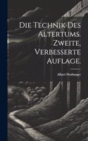 Technik des Altertums. Zweite, verbesserte Auflage.