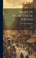 Essais De Palingénésie Sociale: Orphée