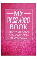 My Password Book Keep Passwords and Usernames in one place