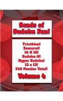 Scads of Sudoku Fun!: Triathlon! Samurai! 16X16! Sudoku-X! Hyper Sudoku! 12X12! 240 Puzzles Total!