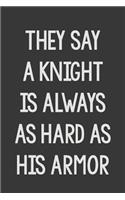 They Say a Knight Is Always as Hard as His Armor