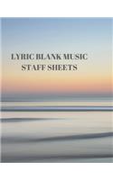 Lyric Blank Music Staff Sheets