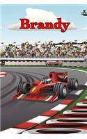 Brandy: Racecar Blank Comic Book Notebook Journal Book 120 Pages 6x9