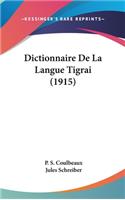Dictionnaire de La Langue Tigrai (1915)