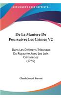 de La Maniere de Poursuivre Les Crimes V2