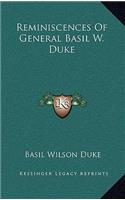 Reminiscences Of General Basil W. Duke