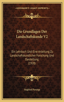 Die Grundlagen Der Landschaftskunde V2