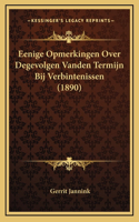 Eenige Opmerkingen Over Degevolgen Vanden Termijn Bij Verbintenissen (1890)