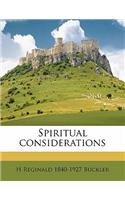 Spiritual Considerations