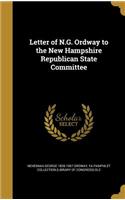 Letter of N.G. Ordway to the New Hampshire Republican State Committee