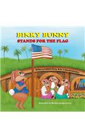 Binky Bunny Stands for the Flag
