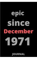 epic since December 1971 journal