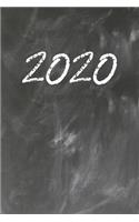 Grand Fantasy Designs: 2020 Kreide auf dunkler Tafel - ewiger Kalender 15,24 x 22,86