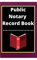 Public Notary Record Book