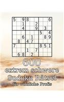 600 extrem schwere Sudoku Rätsel für wirkliche Profis: 9x9er - Perfekt als Geschenk - Rätselbuch - inkl. Lösungen