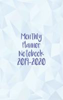 Monthly Planner Notebook 2019-2020
