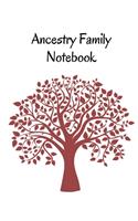Ancestry Family Notebook: Family Tracker Workbook To Record Your Family's History Genealogy and Memories Red