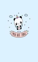 Pandicorn Unicorn Panda Notebook: A Cute Pandacorn Unipanda Notebook to Write In