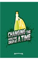 Changing The World One Drop At A Time: Notebook, Diary or Journal Gift for Essential Oil Enthusiasts, Lovers and Experts who Change The World One Drop At A Time with 120 Dot Grid Pages, 6