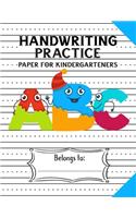 Handwriting Practice Paper for Kindergarteners