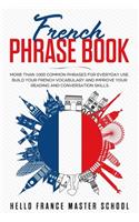 French Phrase Book: More Than 1000 Common Phrases for Everyday Use.Build Your French Vocabulary and Improve Your Reading and Conversation Skills