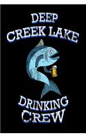 Deep Creek Lake Drinking Crew: Funny Maryland Pride Fishing Gift Notebook