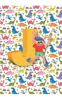 J Notebook: Back to School Notebooks, Soft Paperback, Cute College Ruled Notebook - Journal or Diary Notebook for Boys