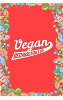 Vegan Because I Give a Shit Journal Notebook