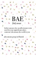 Bae - Before Anyone Else: A 6x9 Inch Matte Softcover Journal Notebook with 120 Blank Lined Pages and a Funny Word Definition Cover Slogan