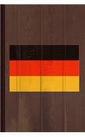 Germany Flag Journal Notebook: Blank Lined Ruled for Writing 6x9 110 Pages