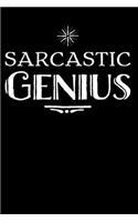 Sarcastic Genius: 110-Page Blank Lined Journal Office Boss Coworker Gag Gift Idea