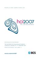 Proceedings of HCI 2007 (Vol. 2)