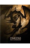 Dragons: Adult Coloring Book: Large, Stress Relieving, Relaxing Dragon Coloring Book for Adults, Grown Ups, Men & Women. 45 One Sided Dragon Designs & Patter