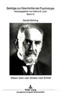 William Stern Oder Streben Nach Einheit