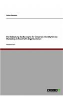 Bedeutung des Konzepts der Corporate Identity für das Marketing in Non-Profit-Organisationen