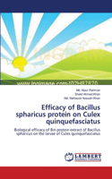 Efficacy of Bacillus spharicus protein on Culex quinquefasciatus