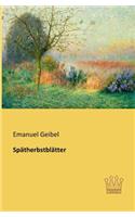 Spätherbstblätter: (German)