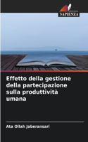 Effetto della gestione della partecipazione sulla produttività umana