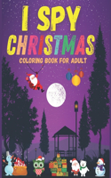 I spy christmas coloring book for adult