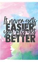 It Never Gets Easier