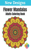 Flower Mandalas - Adults Coloring Book